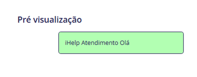 Tela do iHelp: Personalizando sua mensagem