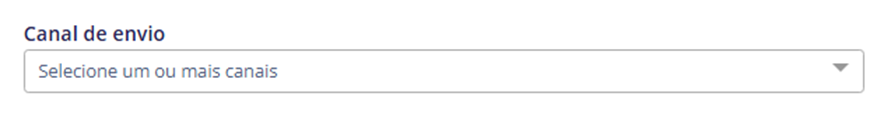 Tela do iHelp: Definindo o disparo da campanha